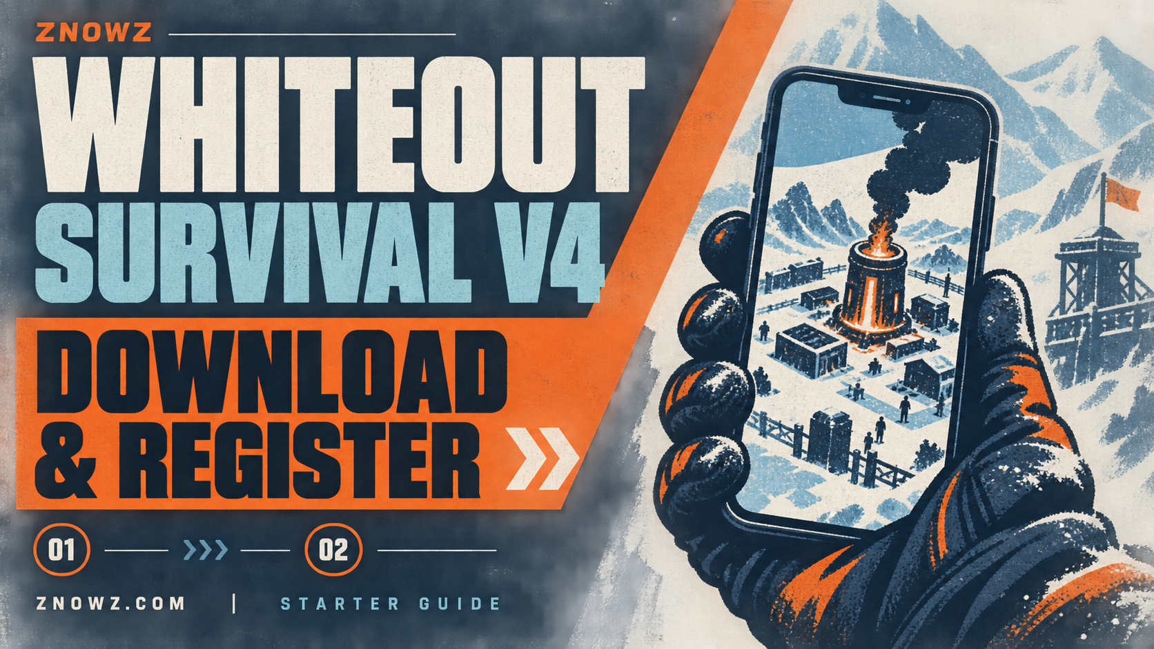 Whiteout Survival V4：ダウンロードと登録方法